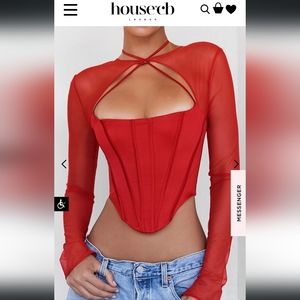 Mistress Rocks Know You Scarlet Corset Top